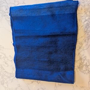 Bright Cobalt Blue Knit Infinity Alpaca Scarf